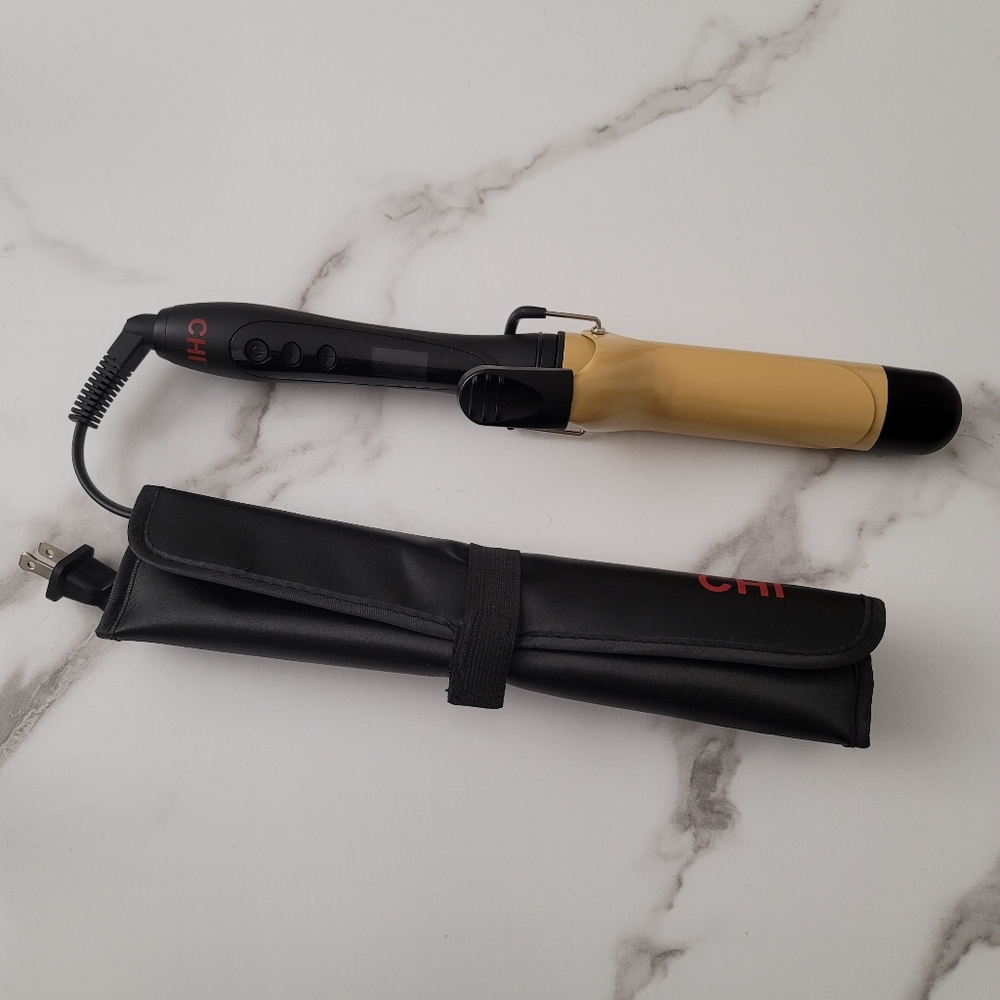 CHI Tourmaline Ceramic Series Curling Iron 1.5” Free Termal Mat